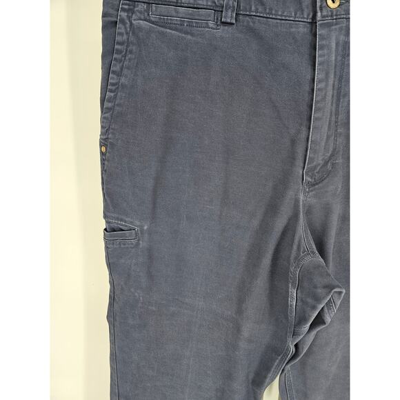 Duluth Trading Men's Blue Flex Ballroom Khakis Chino Pant Size 40 x 34 - Picture 2 of 6